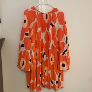 Marimekko Orange Floral Dress